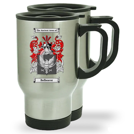 Ballancor Pair of Steel Travel Mugs