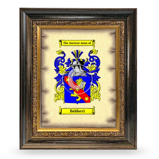 Baldacci Coat of Arms Framed - Heirloom