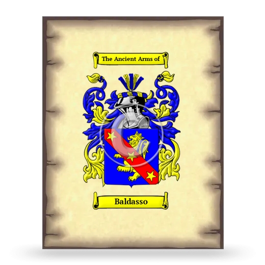 Baldasso Coat of Arms Print