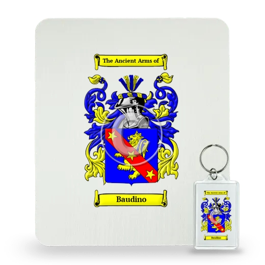 Baudino Mouse Pad and Keychain Combo Package