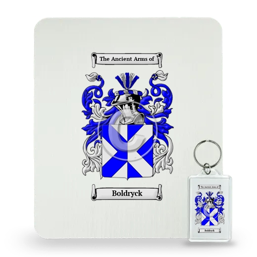 Boldryck Mouse Pad and Keychain Combo Package