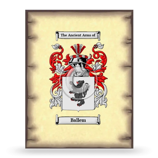 Ballem Coat of Arms Print