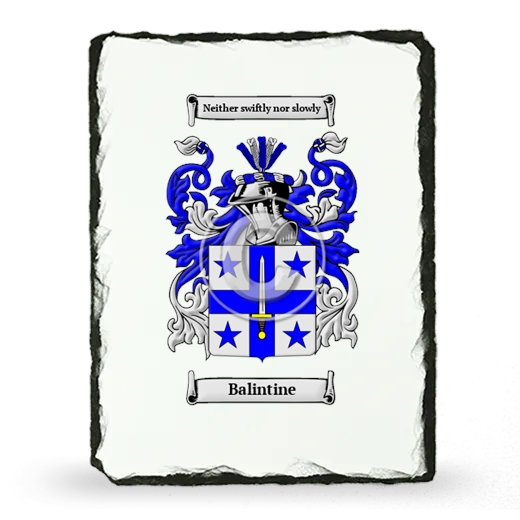 Balintine Coat of Arms Slate