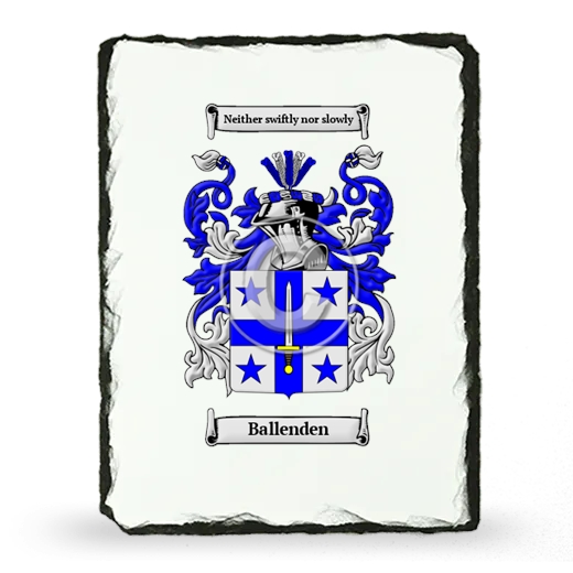 Ballenden Coat of Arms Slate