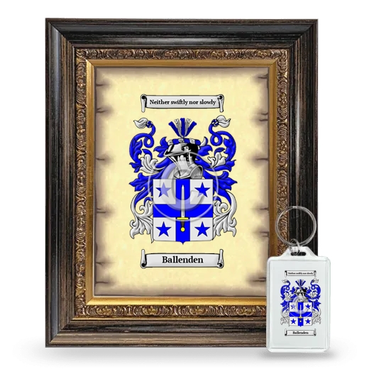 Ballenden Framed Coat of Arms and Keychain - Heirloom