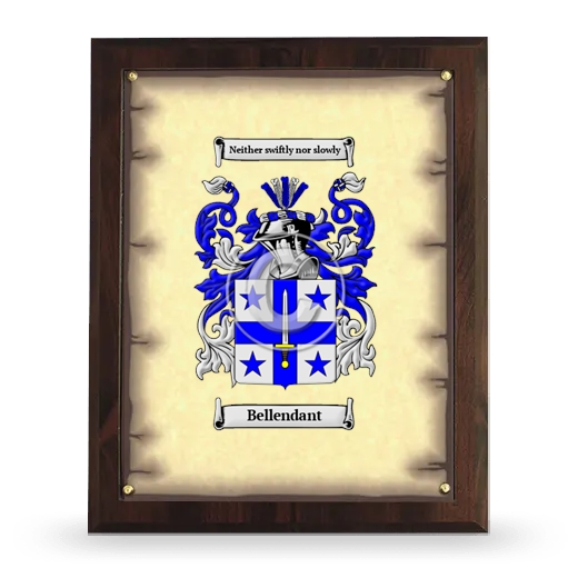 Bellendant Coat of Arms Plaque