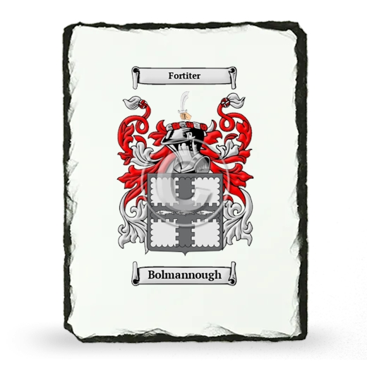 Bolmannough Coat of Arms Slate