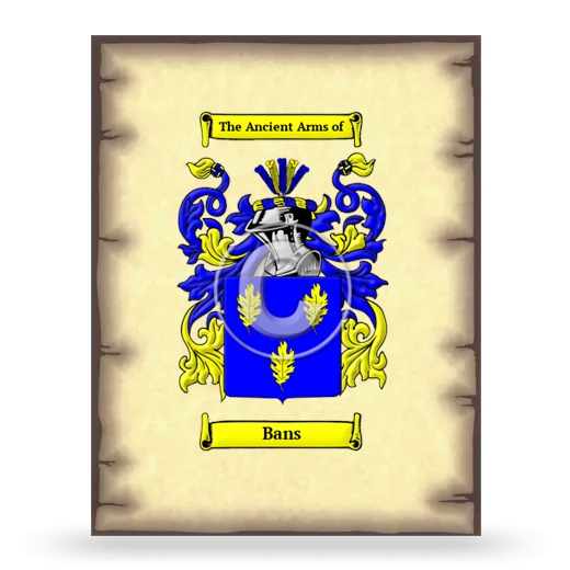 Bans Coat of Arms Print