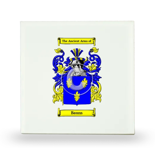 Bauns Small Ceramic Tile with Coat of Arms
