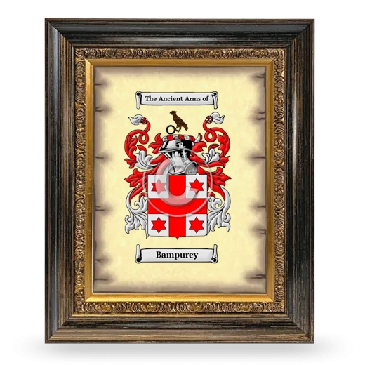 Bampurey Coat of Arms Framed - Heirloom