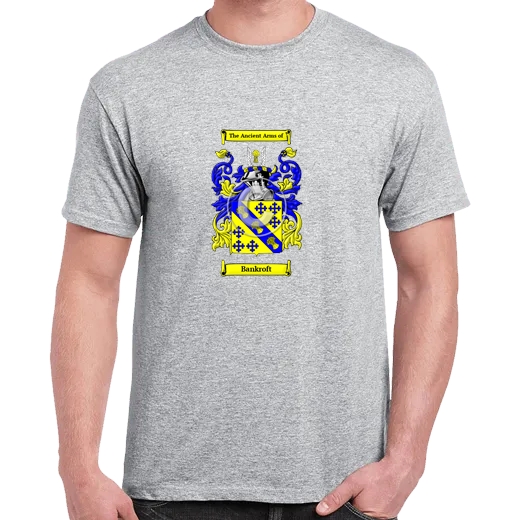 Bankroft Grey Coat of Arms T-Shirt