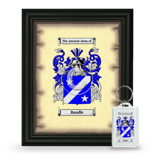 Bandle Framed Coat of Arms and Keychain - Black