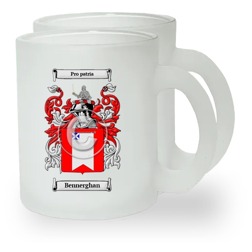 Bennerghan Pair of Frosted Glass Mugs