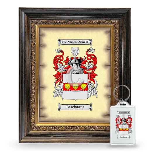 Barebaant Framed Coat of Arms and Keychain - Heirloom