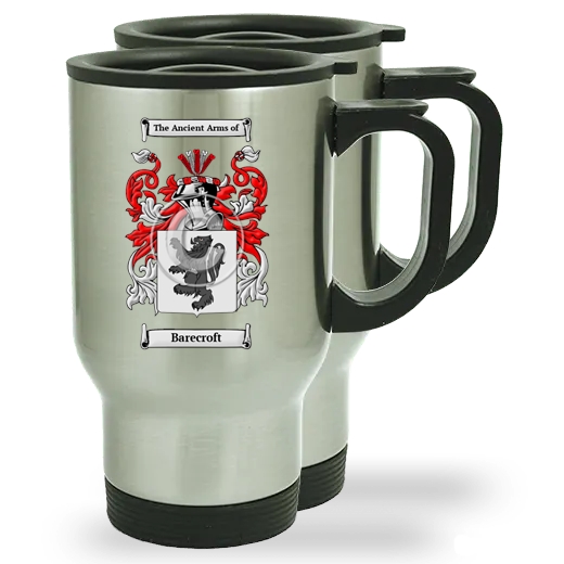 Barecroft Pair of Steel Travel Mugs