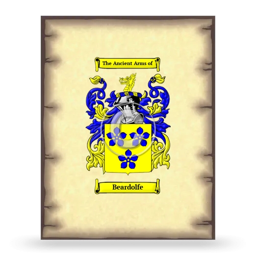 Beardolfe Coat of Arms Print