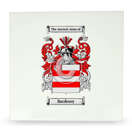 Bardesey Large Ceramic Tile with Coat of Arms