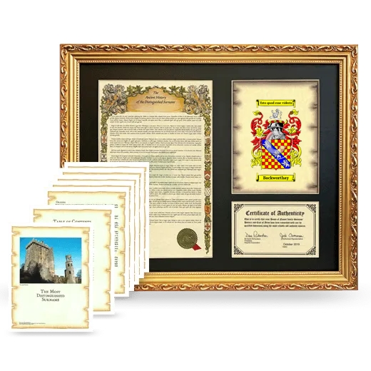 Backworthay Framed History And Complete History - Gold