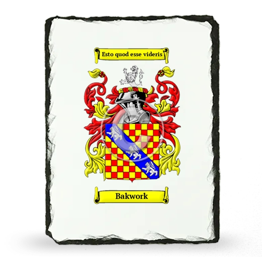 Bakwork Coat of Arms Slate