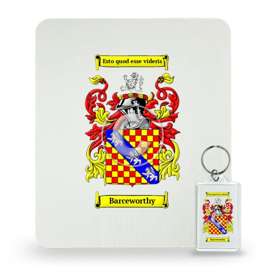 Barceworthy Mouse Pad and Keychain Combo Package