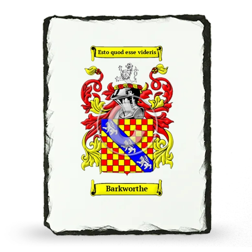 Barkworthe Coat of Arms Slate