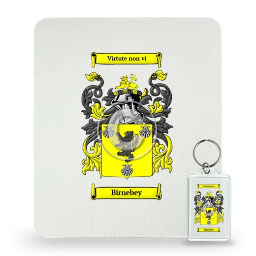 Birnebey Mouse Pad and Keychain Combo Package