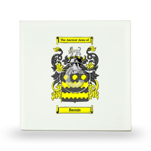 Barnis Small Ceramic Tile with Coat of Arms