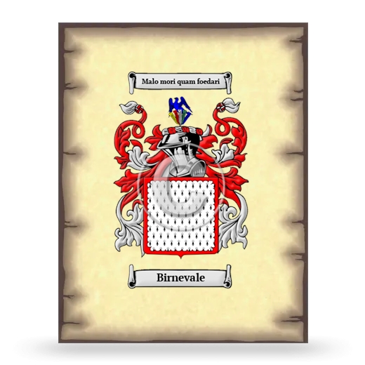 Birnevale Coat of Arms Print