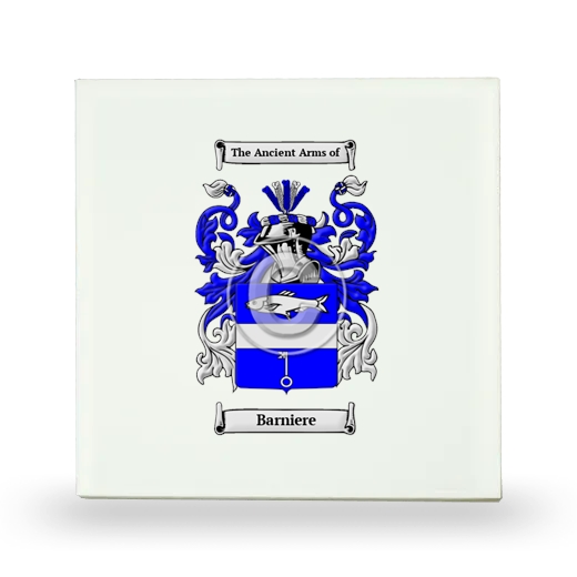 Barniere Small Ceramic Tile with Coat of Arms