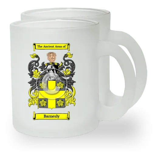 Barnesly Pair of Frosted Glass Mugs