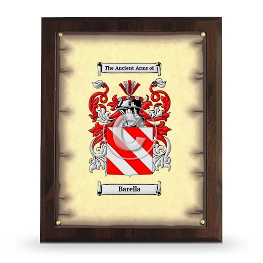 Barella Coat of Arms Plaque