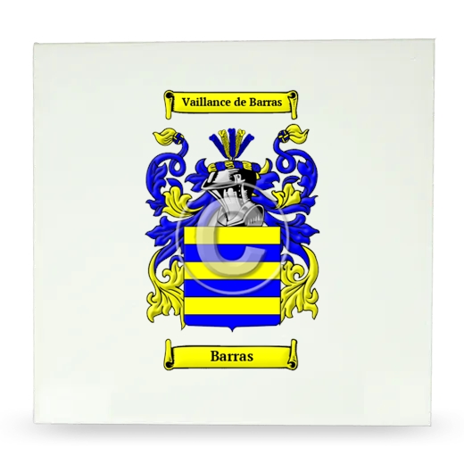 Barras Large Ceramic Tile with Coat of Arms