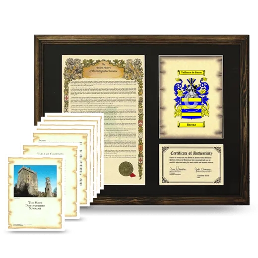 Barraz Framed History And Complete History- Brown