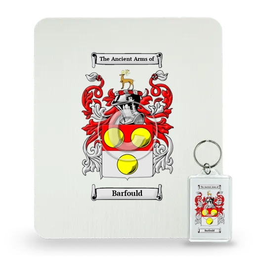 Barfould Mouse Pad and Keychain Combo Package
