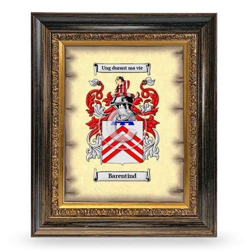 Barentind Coat of Arms Framed - Heirloom