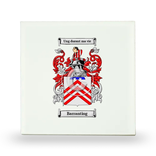 Barranting Small Ceramic Tile with Coat of Arms