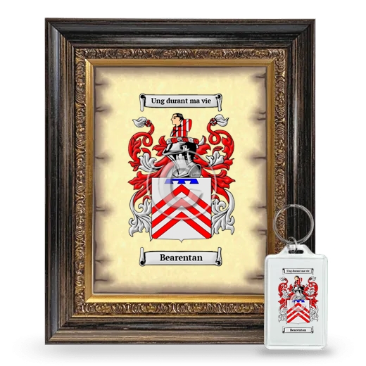Bearentan Framed Coat of Arms and Keychain - Heirloom