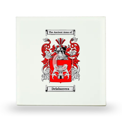 Delabarrera Small Ceramic Tile with Coat of Arms