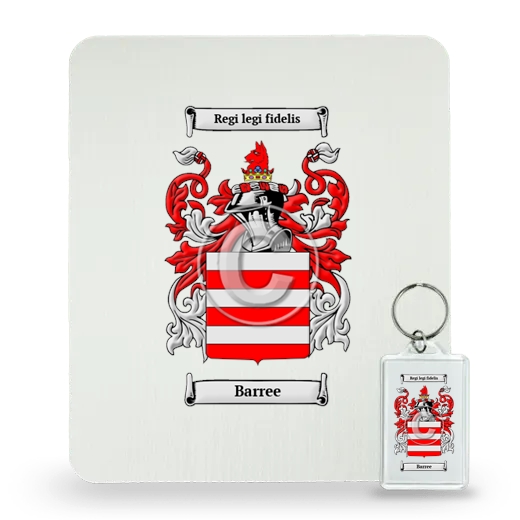 Barree Mouse Pad and Keychain Combo Package