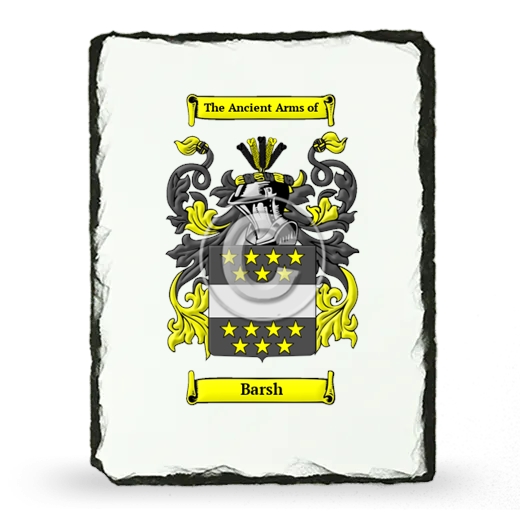 Barsh Coat of Arms Slate