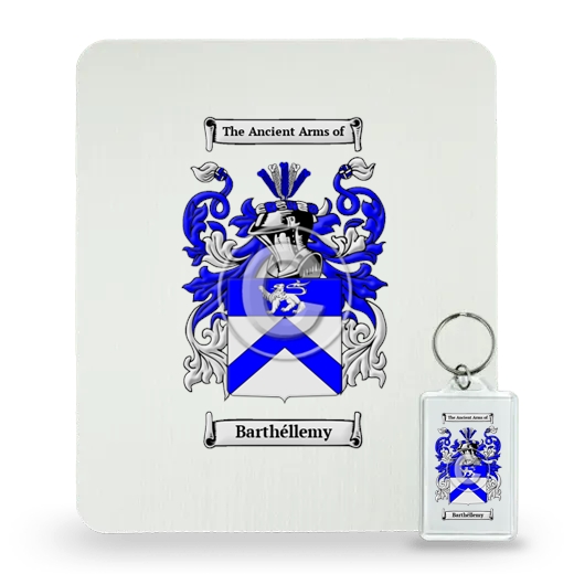 Barthéllemy Mouse Pad and Keychain Combo Package