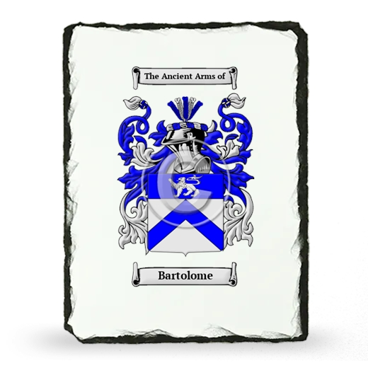 Bartolome Coat of Arms Slate