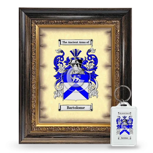 Bartolome Framed Coat of Arms and Keychain - Heirloom