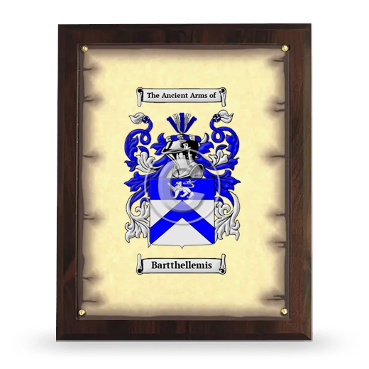 Bartthellemis Coat of Arms Plaque