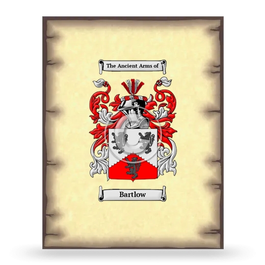 Bartlow Coat of Arms Print