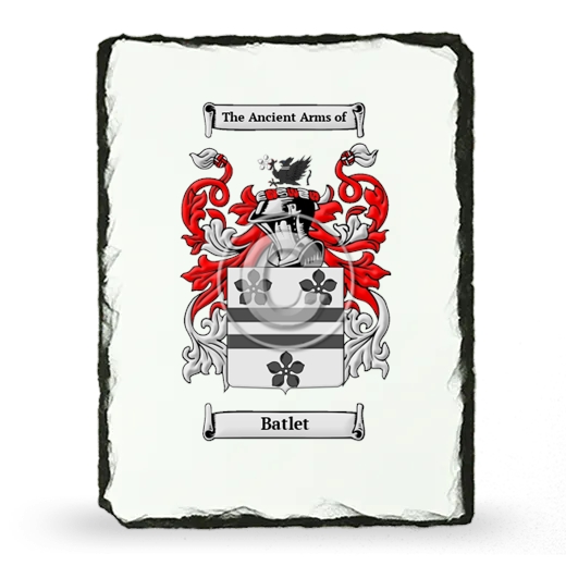 Batlet Coat of Arms Slate