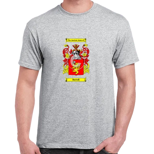 Bartoli Grey Coat of Arms T-Shirt