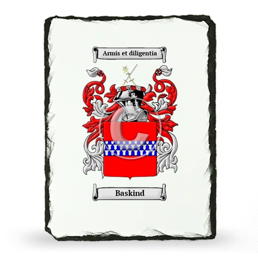 Baskind Coat of Arms Slate