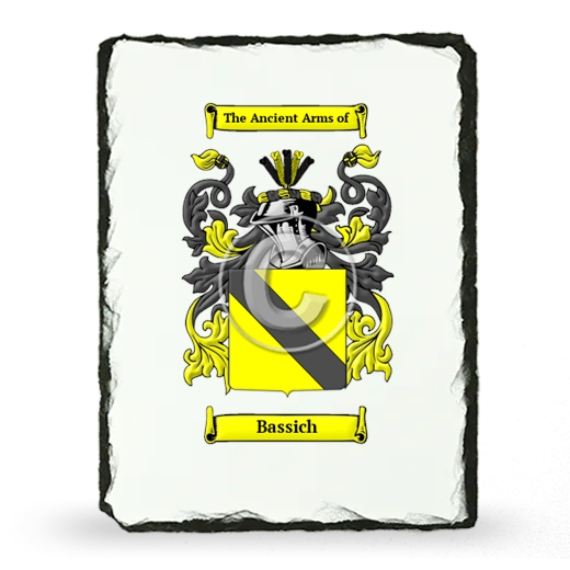 Bassich Coat of Arms Slate