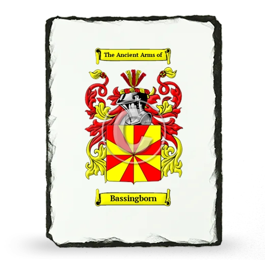 Bassingborn Coat of Arms Slate